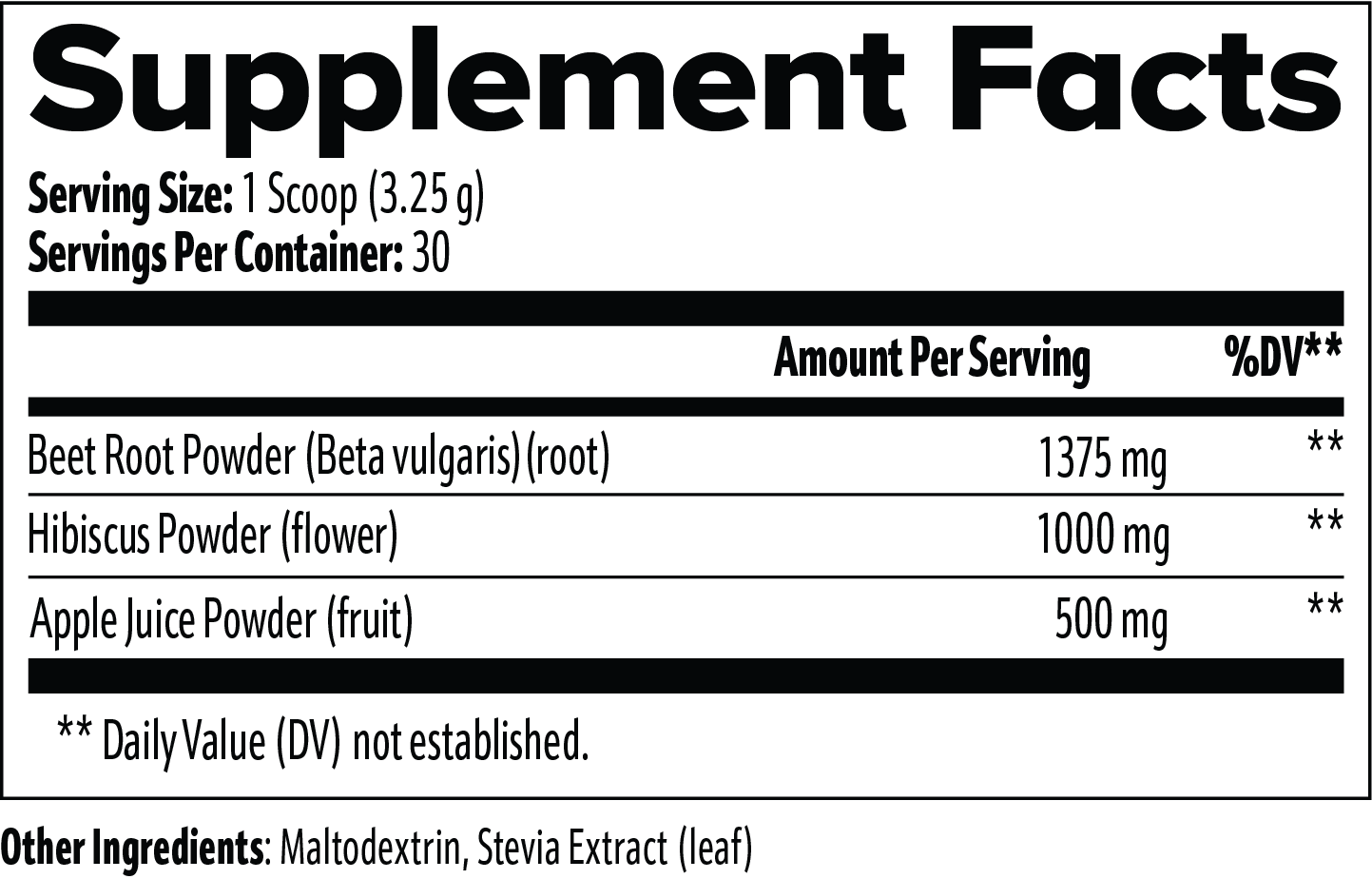 Rubina II Beetroot Powder |Circulation Support | 3.44 oz