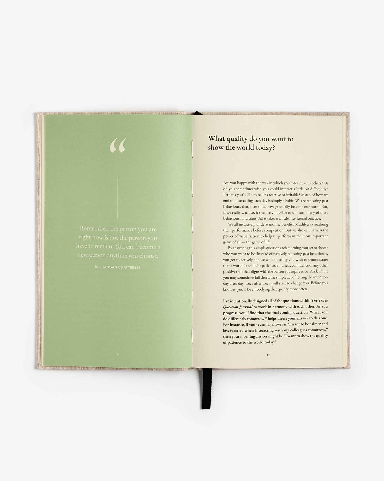 The Three Question Journal - Linen