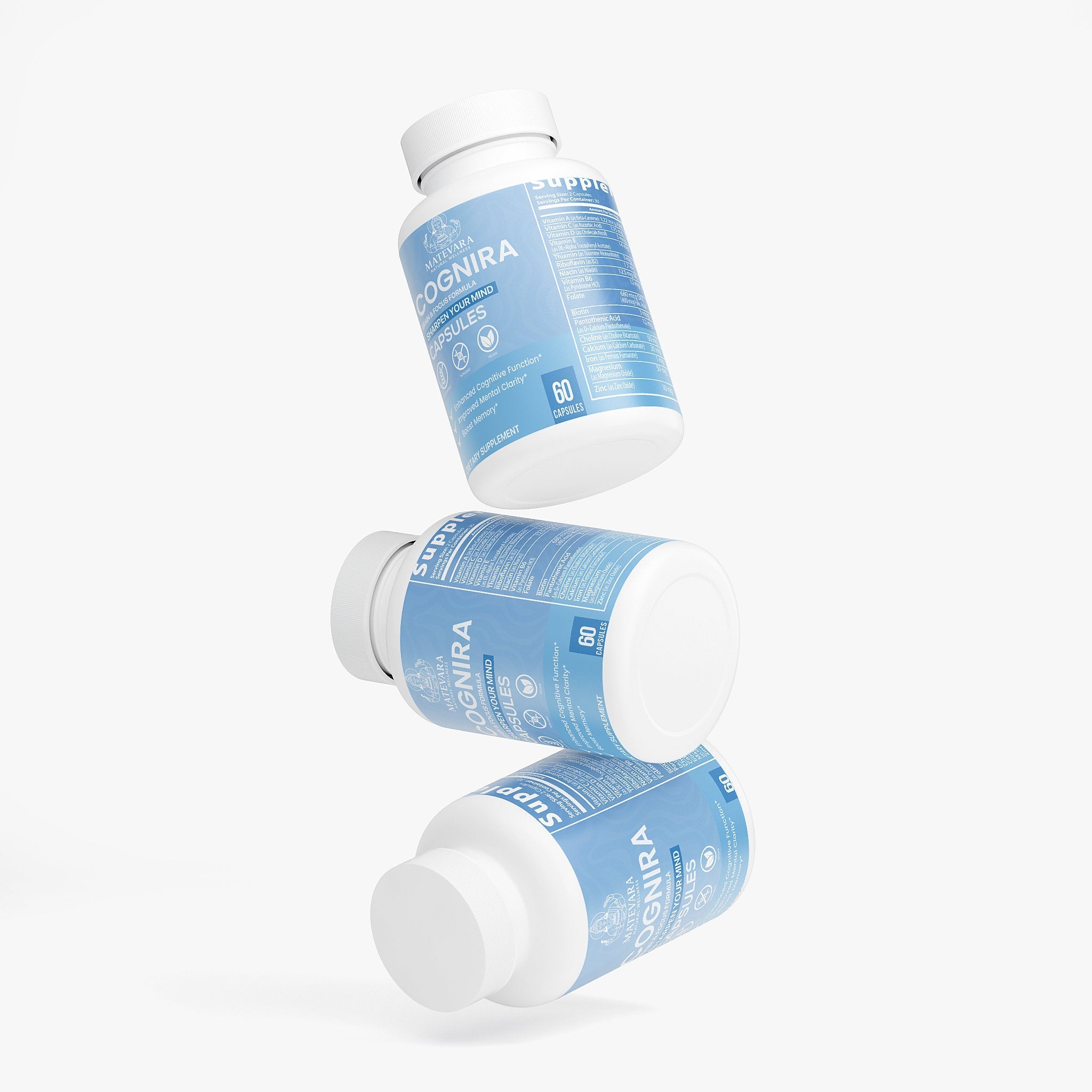 Cognira Daily Dietary Support | Cognitive Support | 60 Vegan Capsules