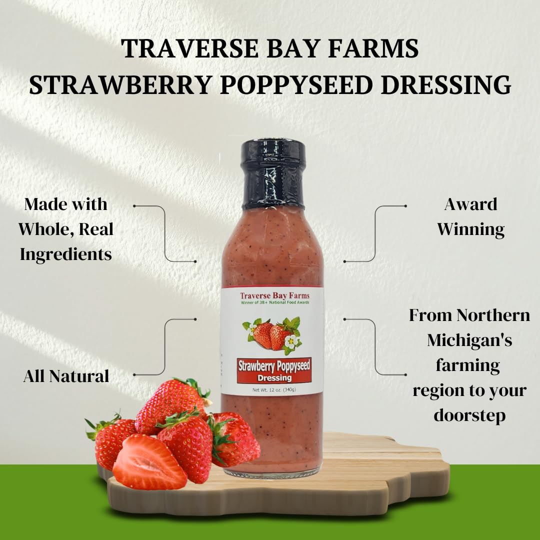 Strawberry Poppyseed Salad Dressing, 12 oz.