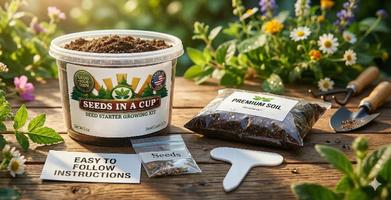 Watermelon Grow Kit | Grow Crimson Sweet Watermelon from Seed | Seeds In A Cup®