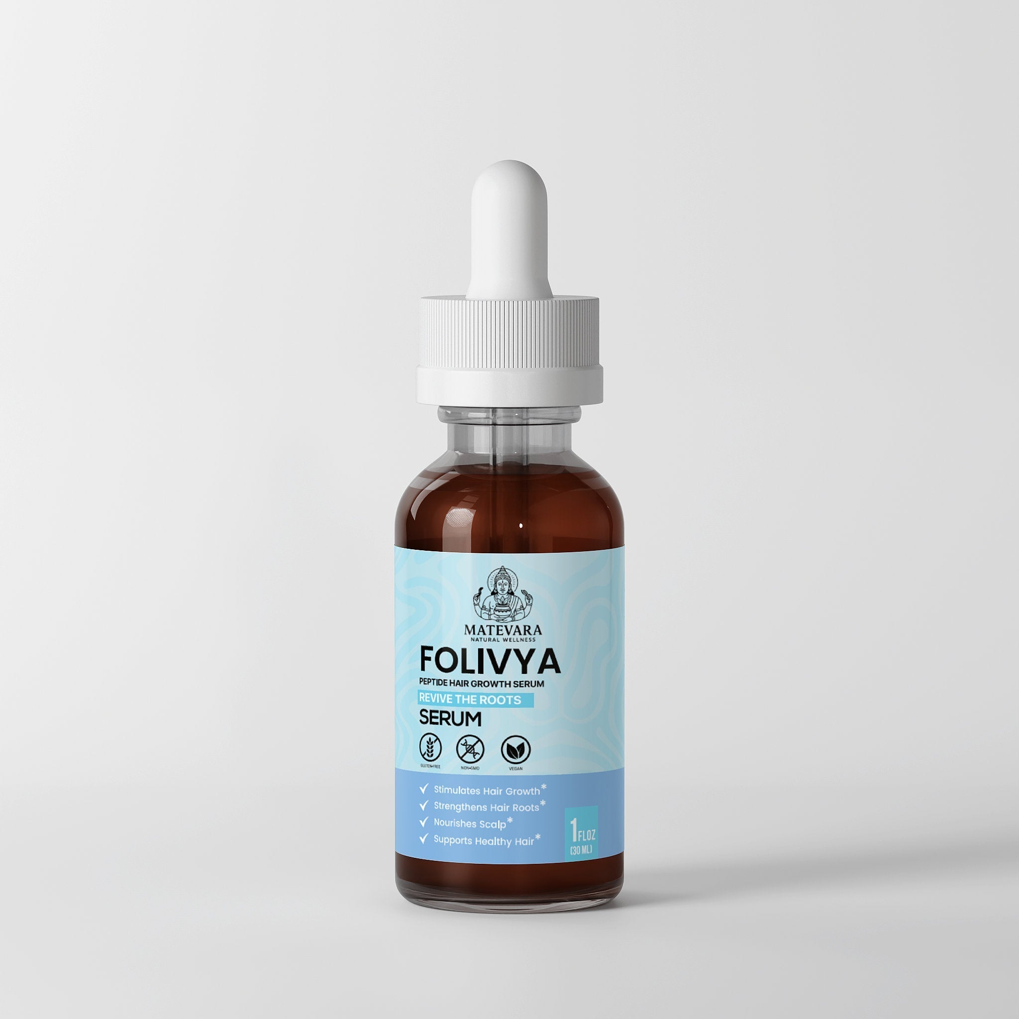 Folivya Peptide Hair Serum |Strengthening Formula | 1 fl oz