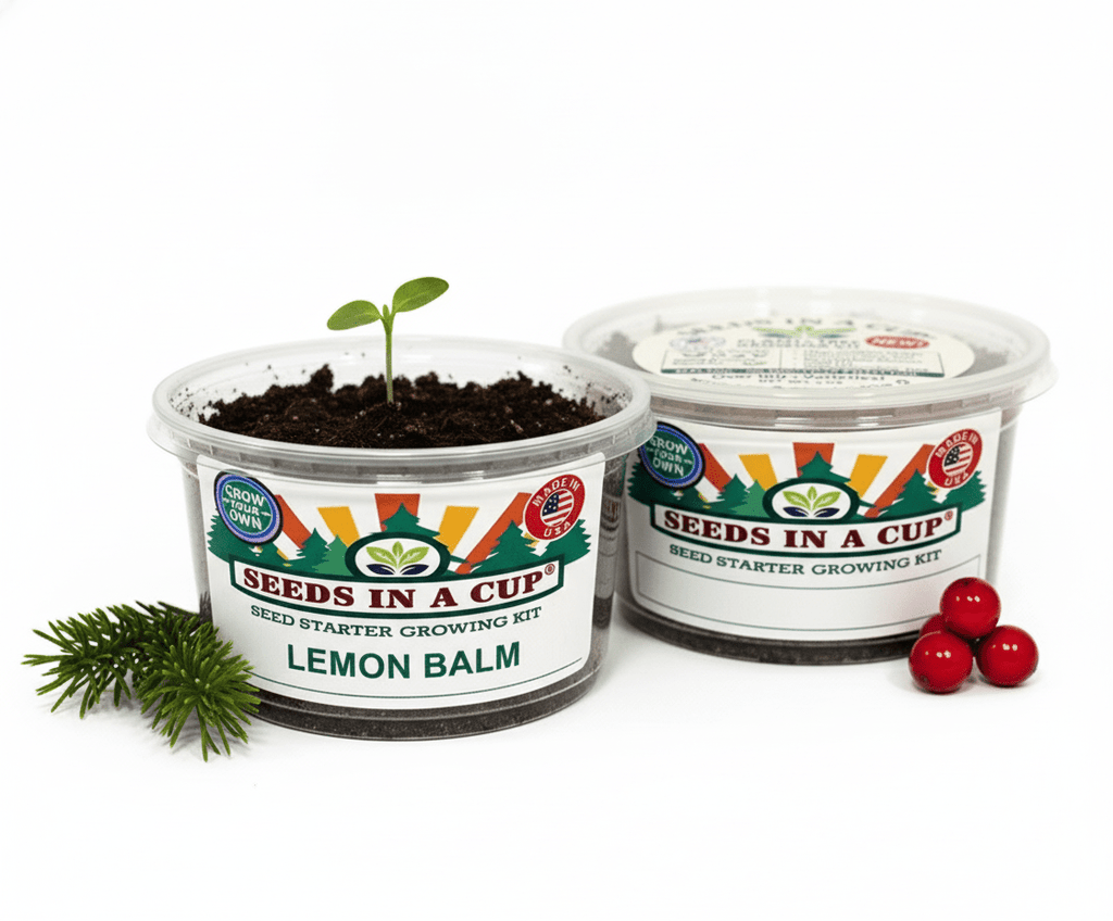 Lemon Balm Grow Kit | Grow Fresh Lemon Balm from Seed | Seeds In A Cup®
