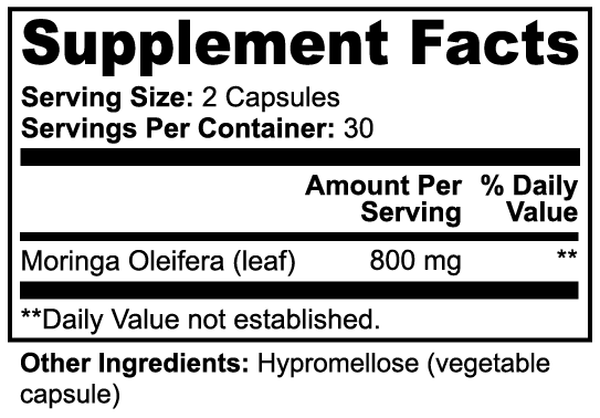 ShubhVita Moringa Pure | Vegan Capsules | 60 Count