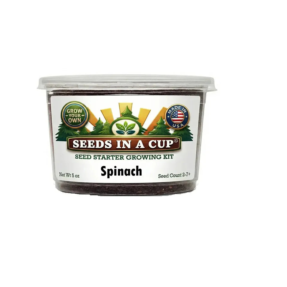 Spinach Grow Kit | Grow Spinach from Seed | Seeds In A Cup®